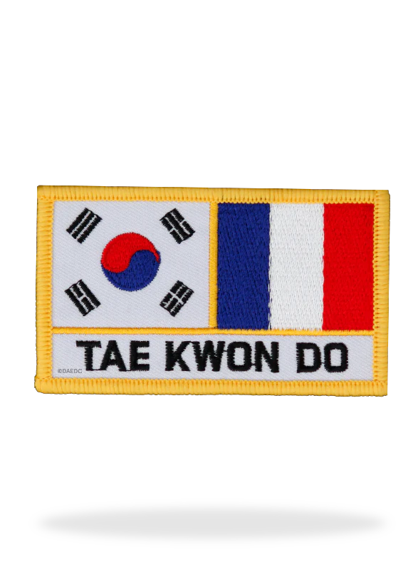 KOREA-FRANCE TAEKWONDO BADGE SQUARE